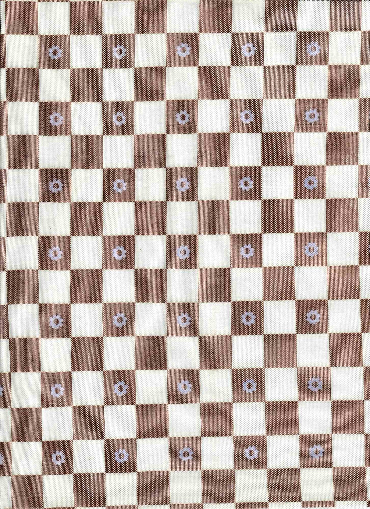 1 Yard Polyester Spandex 80 GSM Mesh Fabric Flower Checker Print Lightweight Soft Stretch 54" Width