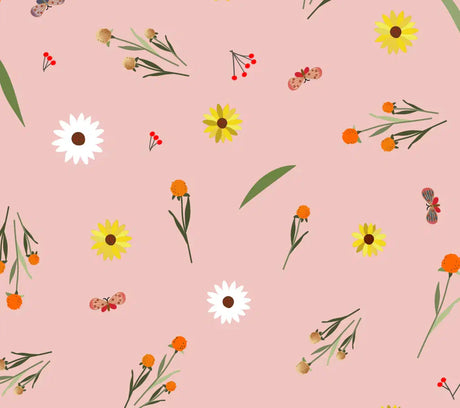 Cotton Fabric Baby Pink The Hill View Site 43/44"