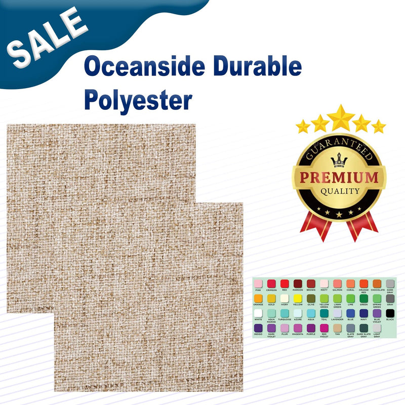 1 Yard  Oceanside Durable Polyester Width: 55"
