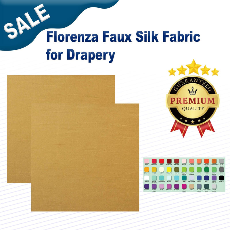 1 Yard Florenza Faux Silk Fabric for Drapery