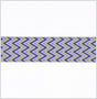 Purple/Green French Jacquard Ribbon