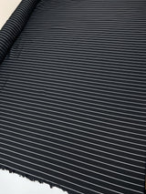 Viscose Twill Lining Black Striped