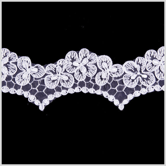 White Corded Lace - 2"