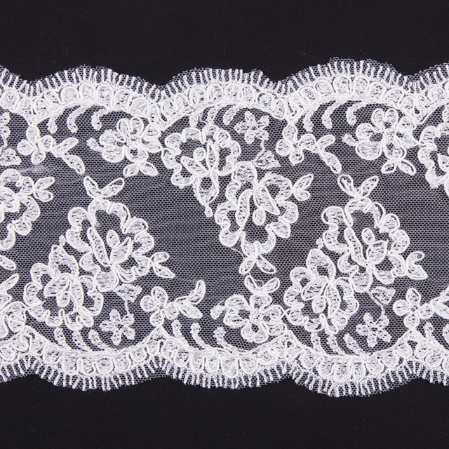 Ivory Corded Lace - 4.5"