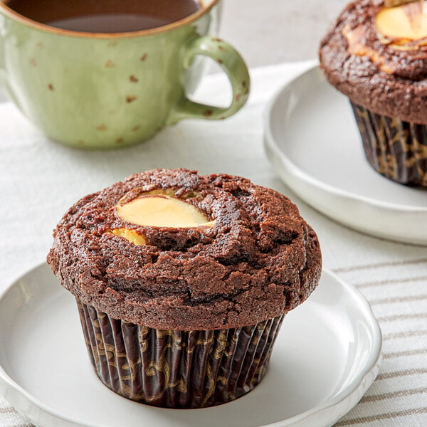 David's Cookies Chocolate Cream Cheese Muffin 6 oz. - 12/Case