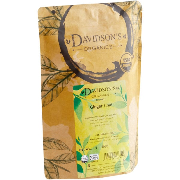 Davidson's Organic Ginger Chai Loose Leaf Tea 1 lb.