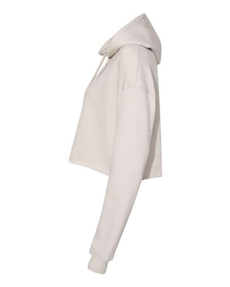 Image 1: Bella Canvas Women's Crop Fleece Hoodie SweatshirtImage 2: Women's cropped fleece hoodie designImage 3: Soft Bella Canvas fashion hoodieImage 4: Blank cropped sweatshirt for printingImage 5: Cozy casual women's fleece apparelImage 6: Trendy cropped hoodie style