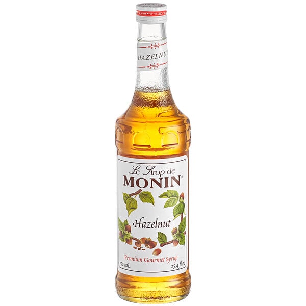 Monin Premium Hazelnut Flavoring Syrup - 750 mL
