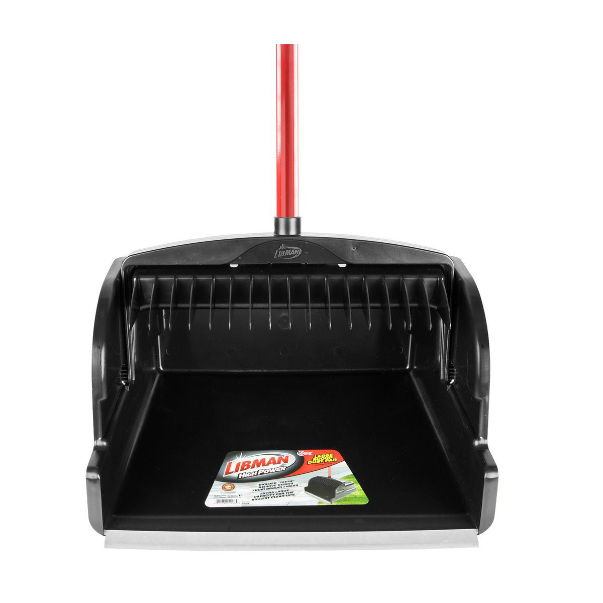 Libman Commercial 1168 Large Scoop Dust Pan, 16"W x 14"D x 33-1/2"H (When Open)