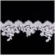 3" Off-White/Gold Bridal Beaded Lace