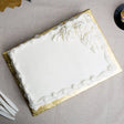 Quarter Sheet Gold Cake Board 13 3/4" x 9 3/4" Fold-Under 1/4" Thick