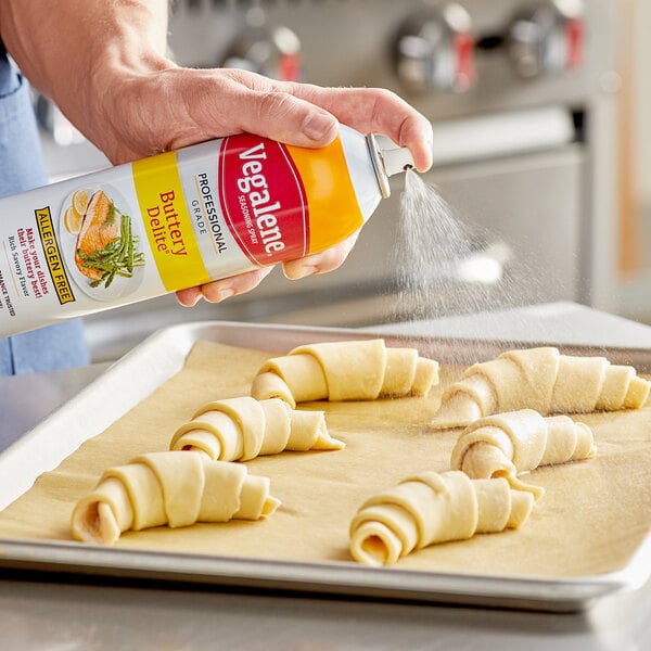 Vegalene 17 oz. Allergen-Free Buttery Delite Butter Substitute Spray - 6/Case