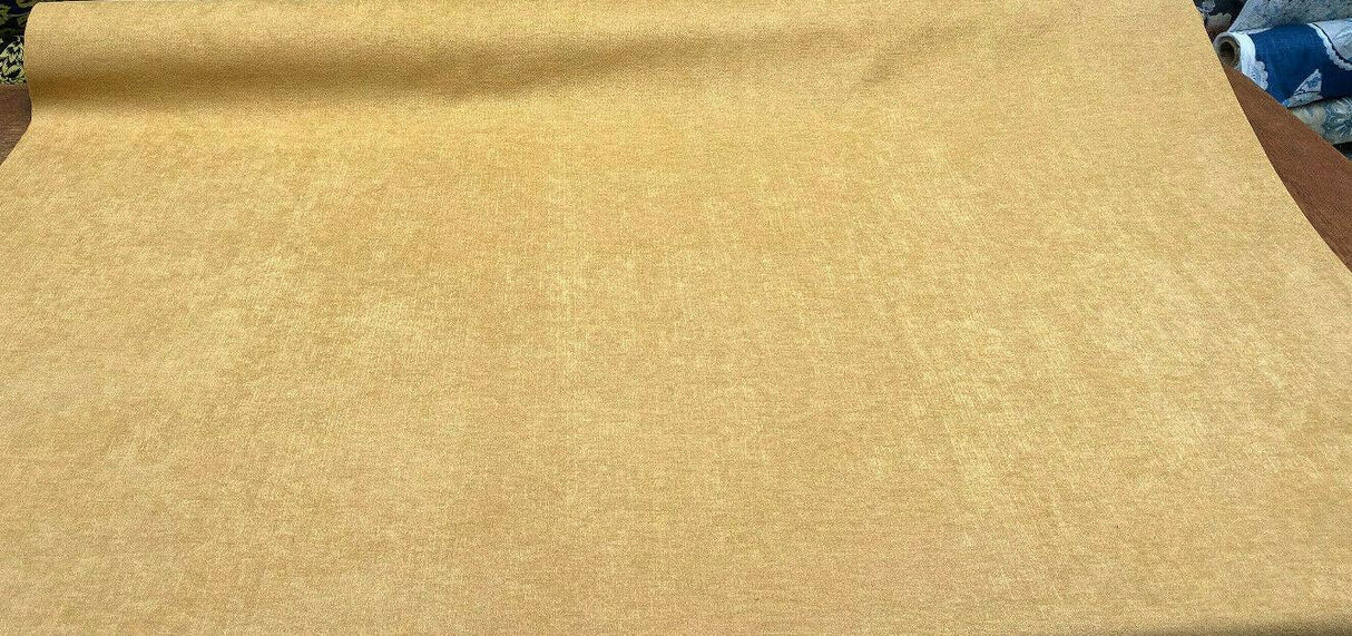 Fabricut Sensation Sun Yellow Polyester Fabric - Deep Yellow, Chenille, 54" Width (1 Yard)