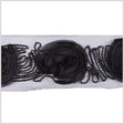 5" Black Floral Lace