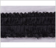 Black Flower Beaded Trim