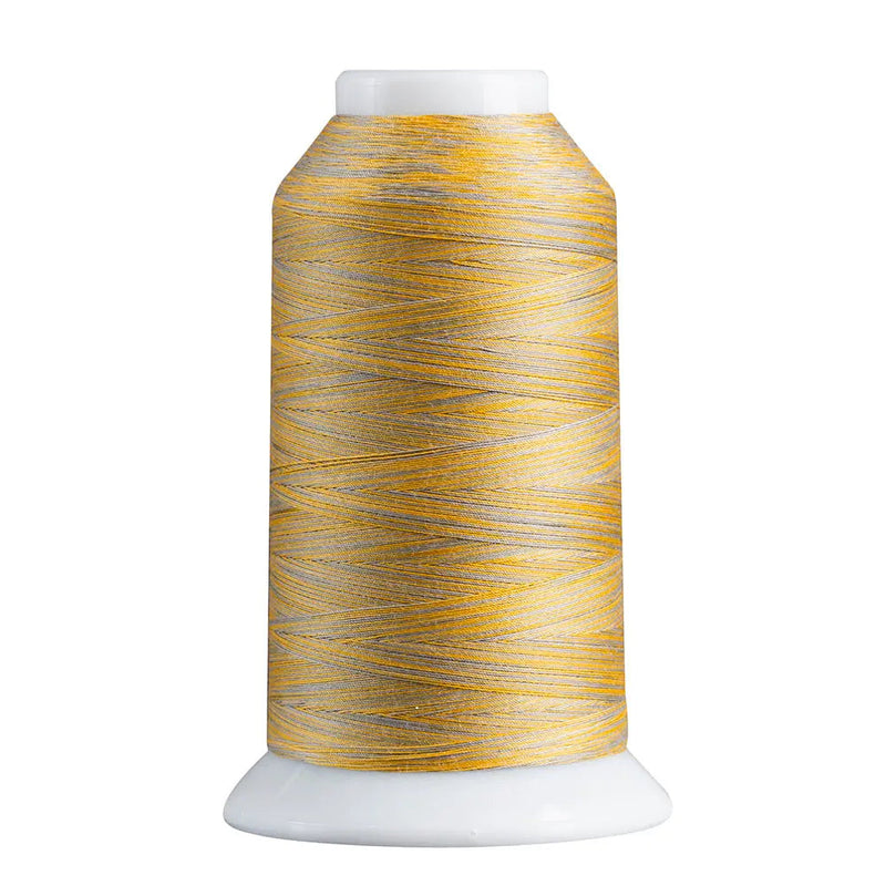 Polyester Thread Gray/Gold Variegated 40 Weight 1650 Yards