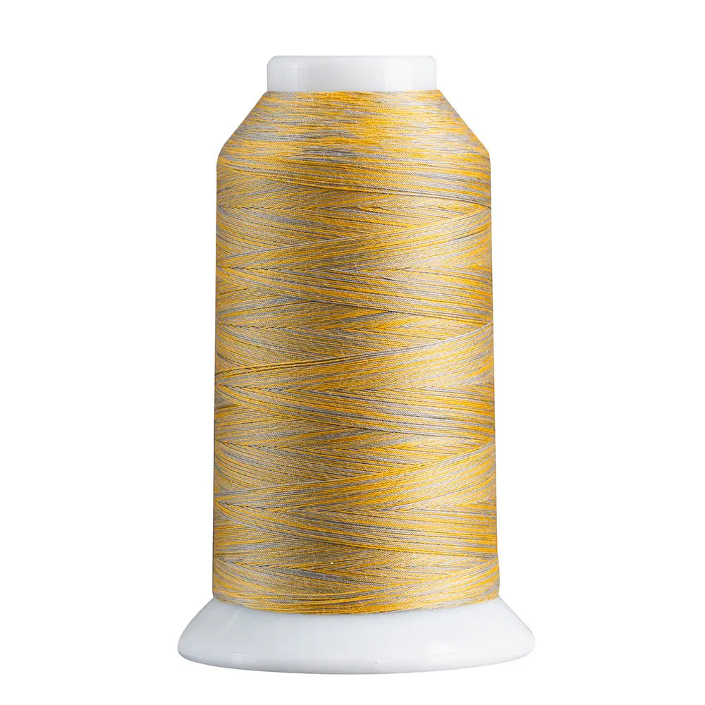 Polyester Thread Gray/Gold Variegated 40 Weight 1650 Yards
