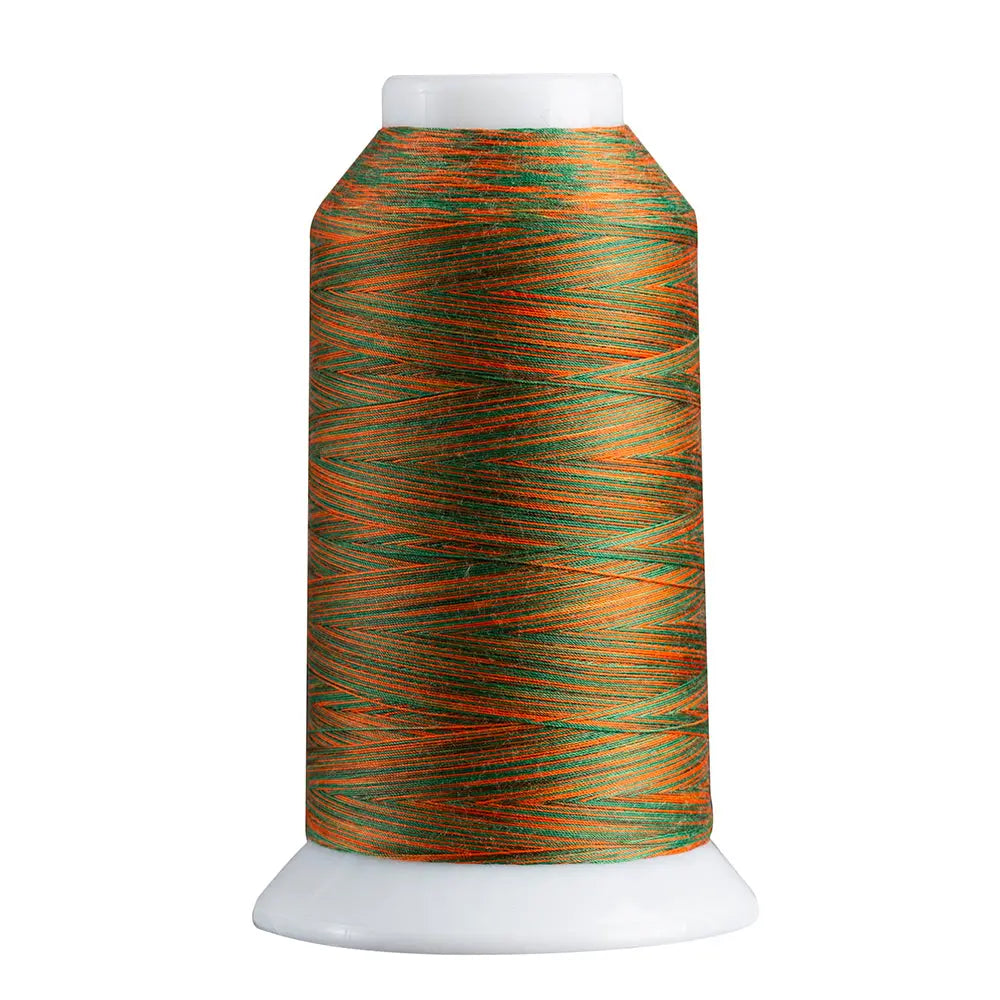 Polyester Thread Green/Orange Variegated 40 Weight