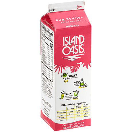 Island Oasis Rum Runner Frozen Beverage Mix 32 fl. oz. - 12/Case