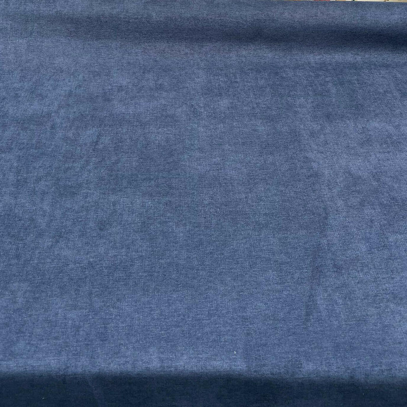 Sensation Chenille Polyester Fabric - Indigo Blue, 54" Width (1 Yard)
