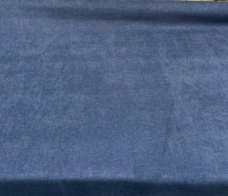 Sensation Chenille Polyester Fabric - Indigo Blue, 54" Width (1 Yard)