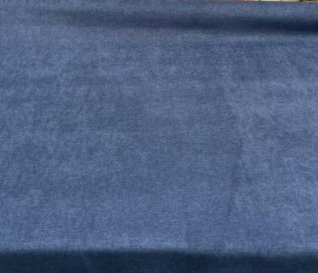 Sensation Chenille Polyester Fabric - Indigo Blue, 54" Width (1 Yard)