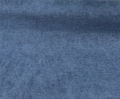 Sensation Chenille Polyester Fabric - Indigo Blue, 54" Width (1 Yard)
