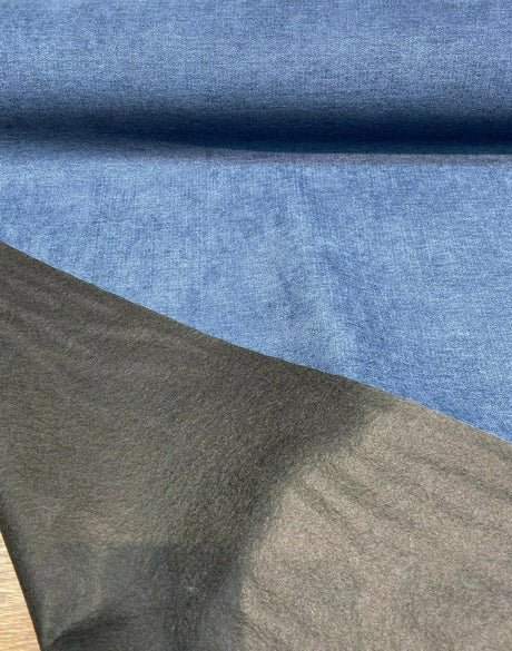 Sensation Chenille Polyester Fabric - Indigo Blue, 54" Width (1 Yard)