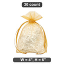 Organza Gift Bags 4” x 6” Perfect for Small Gifts