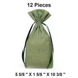 Gingham Cotton Bag 5 5/8" x 1 5/8" x 10 3/8"