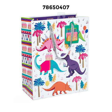 Patterned Gift Bags 8" X 4" X 10" Elegant Retail Packaging