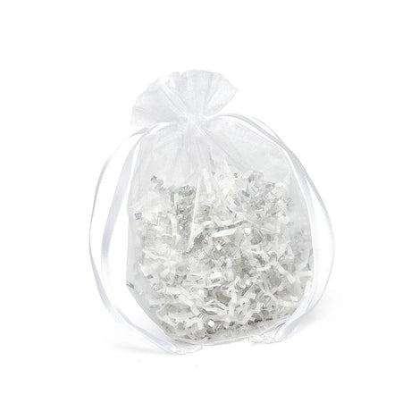 Wide Round Flat Bottom Organza Bags 9'' x 5 1/2'' x 12'' for Favors
