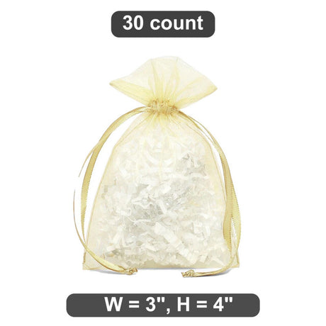 Petite Size for Small Items 3" x 4" Organza Bag