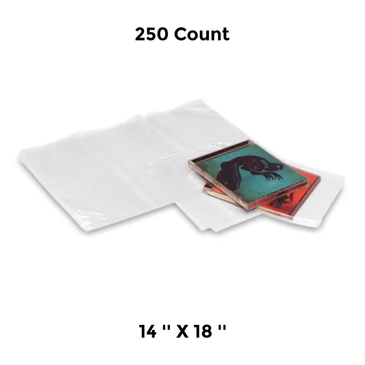 Flat Shrink Bags 14'' X 18'' Clear Wrap