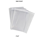 Premium Lip & Tape Self-Sealing Bags 3" x 5" 1.6 mil Thickness