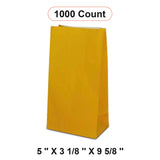 Colored Paper Treat Bags 5'' x 3 1/8'' x 9 5/8'' Wrap