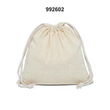 Practical 5" x 6" Plain Cotton Muslin Pouch