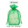 Flat Bottom Organza Bags 3 1/2''x1''x5 1/2'' for Small Gift Bags