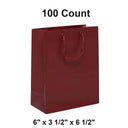 Fashionable Matte Euro Tote 6" x 3 1/2" x 6 1/2"