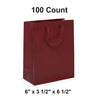 Fashionable Matte Euro Tote 6" x 3 1/2" x 6 1/2"