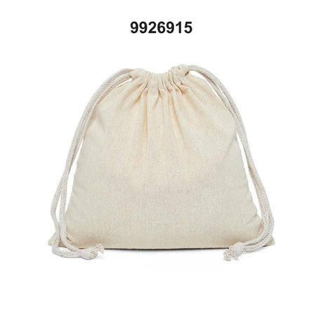 Roomy 9" x 15" Plain Cotton Muslin Pouch