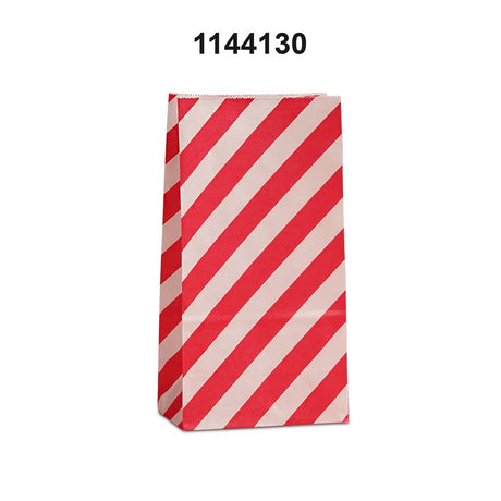 Diagonal Stripe Patterned SOS Bags 3 5/8'' x 2 1/4'' x 7''
