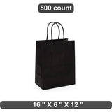 Jumbo Kraft Tinted Shopping Bag 16" x 6" x 12"