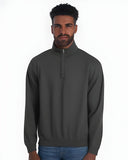 JERZEES® Nublend Cadet Collar Quarter-Zip Long Sleeve Sweatshirt