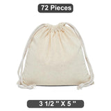 Versatile 3.5" x 5" Plain Cotton Muslin Pouch