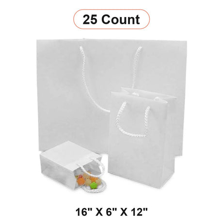 Premium Frosted Euro Tote 16" x 6" x 12"