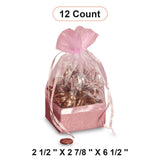 Box On The Bottom Organza Bags 2 1/2'' x 2 7/8'' x 6 1/2'' Wrap
