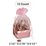 Box On The Bottom Organza Bags 2 1/2'' x 2 7/8'' x 6 1/2'' Wrap