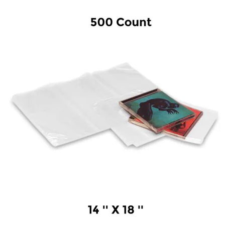 Flat Shrink Bags 14'' X 18'' Clear Wrap