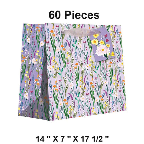 Jumbo Patterned Gift Bags 14" x 7" x 17-1/2"